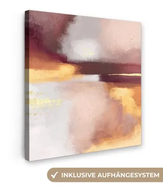 Obrázok produktu pre MuchoWow® - Plátno - Maľba - Abstraktné - Pastel, nástenný obraz, nástenné dekorácie, obývacia izba, 20x20cm