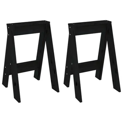 Obrázek produktu pro Stoličky 2 ks černé 40x40x60 cm masivní borové dřevo