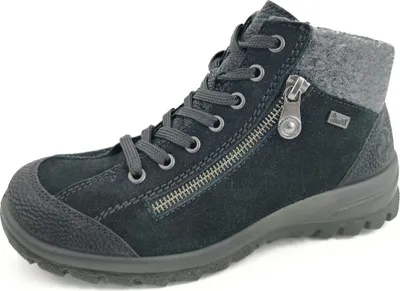 Zdjęcie produktu dla Rieker buty damskie sznurowane botki czarny rekreacyjny, rozmiar buta:37 EU