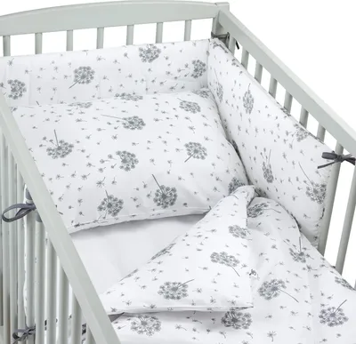 Produktbild von Pepi 4-teiliges Bettwäsche-Set für Babybett 60_120 mit Spannbettlaken und Seitenschutz Summer Wind