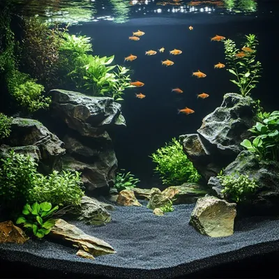 Image de Kruger Meier Obsidian Shadow 0,8–1,6 mm – Sable pour aquarium 2 kg