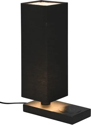 Zdjęcie produktu dla Lampa stołowa HALEY czarna 1xE14x40W tkanina wym:35x10x20cm IP20 RL