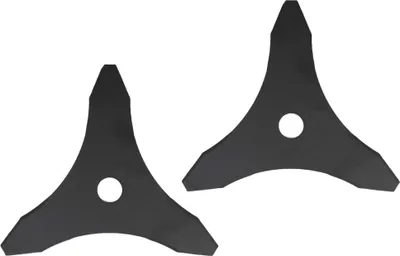 Produktbild von 2x Trade-Shop Dickichtmesser 3-Zahn 255 x 25,4mm kompatibel mit NAC CG430N CG33N CG360N CG430B CG330B CG260B / Zubehör für Freischneider, Motorsensen