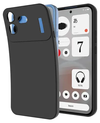 Image de Cazy Coque compatible avec Nothing Phone (4b) Coque en Silicone – Coque Flexible – Noir