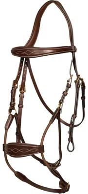 Produktbild von Dy´on Zaumzeug Elastic Hybrid Trensenzaum Brown Over