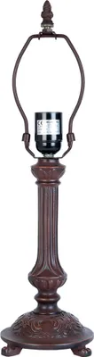 Produktbild von Clayre & Eef Lampensockel Tischlampe Tiffany Ø 16x47 cm Braun Kunststoff