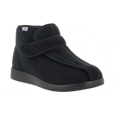 Produktbild von Verbandschuhe Uni Varomed Klettvelours Meran XXL Schwarz Gr 45