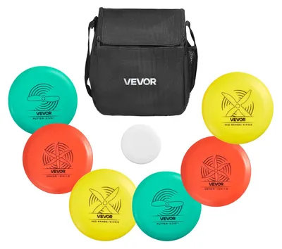 Immagine prodotto di VEVOR Set da Golf a Dischi 6 + 1 pezzi per Principianti, Set Iniziale di Dischi da Golf per Adulti con Putter, Mid-range, Driver, Mini Marcatore, Zaino Portatile, per Giardino, Prato, Spiaggia