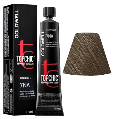 Produktbild von Goldwell Topchic The Naturals, Braun, 7NA, Mid Natural Ash Blonde, Unisex, 60 ml, Alle Haare