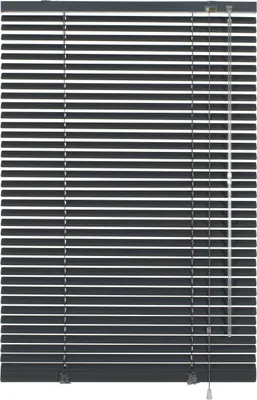 Produktbild von Aluminium-Jalousie, Farbe:schiefer, Breite:120 cm, Länge:175 cm