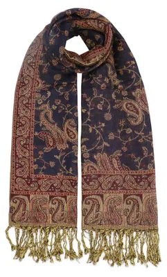 Productafbeelding van Omgoods - Zachte Pashmina Sjaal voor Dames met Paisley Motief