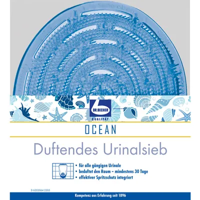 Produktbild von Dr. Becher duftendes Urinal-Sieb Ocean für alle gängigen Urinale (1er Pack)