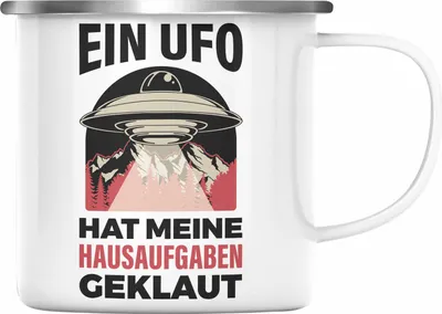 Produktbild von Trendation - Lustige Emaille Tasse mit Spruch Jungs Jungen Schüler Homeschooling Emaille Tassen mit Sprüchen (Silber)