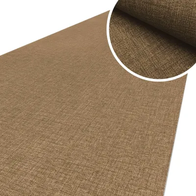 Produktbild von Küchenläufer Flurteppich Läufer Küche Textil TAREK Beige Leinenoptik Robust Breite 67cm Länge 400cm