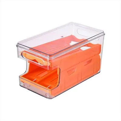 Produktbild von Eierbox stapelbar schokbeständig Organizer Kunststoff Orangefarben