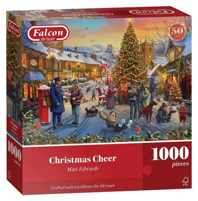 Productafbeelding van Falcon Kerstpuzzel - 1000 stukjes.