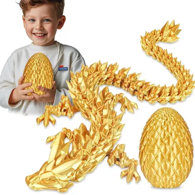 Productafbeelding van Verrassing drakenei met draak aan de binnenkant - Cadeaus voor kinderen en volwassenen - 3D-bedrukt fidgetspeelgoed