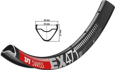 Obrázek produktu pro Ráfek DT Swiss EX 471 černý 559-25 32 děr (26) RTEX47DPN32S011254