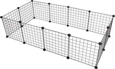 Image de Enclos pour animaux - Enclos extérieur - Pour lapins, cochons d'Inde, chiots - Parc pour animaux - Clapier extérieur - Enclos pour chiots - Clapier pour lapins - Pour l'extérieur