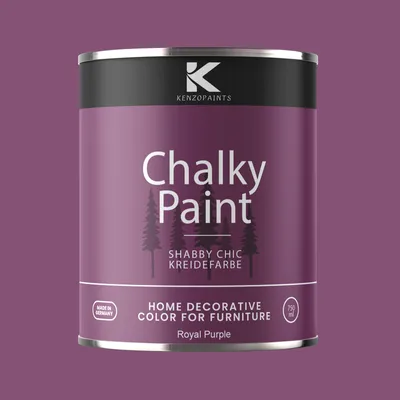 Produktbild von Kenzopaints Chalky Paint Kreidefarbe Möbelfarbe Möbellack 1Kg / 750ml - Royal Purple