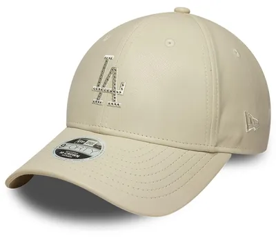 Produktbild von New Era Women MLB 9FORTY PolyurethanDiamant Cap Los Angeles Dodgers beige