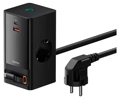 Image de Chargeur noir Baseus PowerCombo 65 W