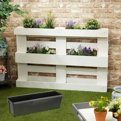 Obrázok produktu pre Debnička na kvetináče pre balkónové debničky a europalety, 38 x 9 cm
