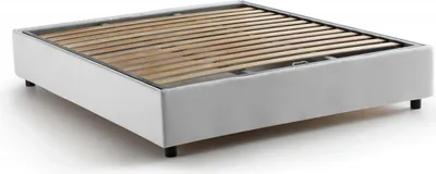 Produktbild von Doppelbett Chloe, Containerbett mit Stoffbespannung, 100%  Italy, Frontöffnung, passend für Matratze Cm 140x200, Weiß
