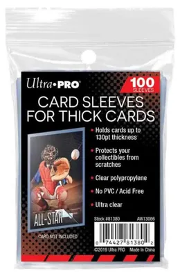 Obrázok produktu pre Ultra PRO 81380, Deck sleeve, Priehľadná, 100 kusov
