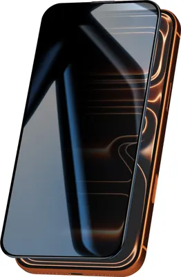 Immagine prodotto di Avizar, pellicola protettiva per schermo in vetro Privacy 9H per Apple iPhone 17 Pro, nero trasparente