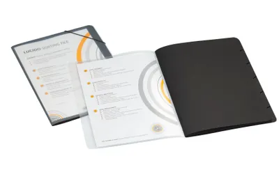 Produktbild von Jalema - Sortiermappe A4 6 Register 270gr schwarz