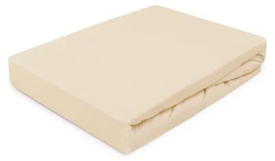 Produktbild von Spannbettlaken, Jersey, dick, hohe Qualität 180x200 Hellbeige