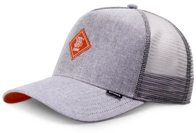 Produktbild von Djinns HFT Trucker Cap OxfordContra Light Grey/Rust