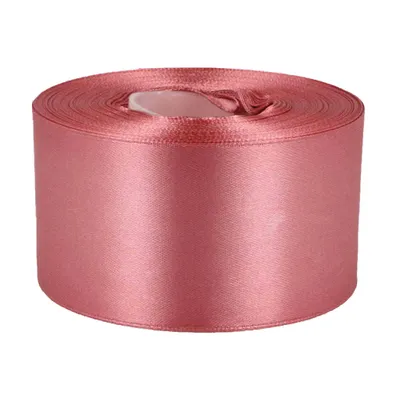27m Satinband 50mm Dekoband dunkelrosa