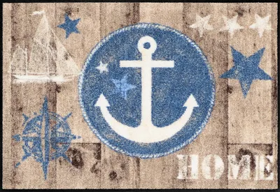 Produktbild von Salonloewe ANCHOR WOOD Fußmatte Wohnmatte 50 x 75 cm