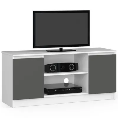 Produktbild von AKORD Furniture Factory OP0LRTV120BIASZA, Weiß, 2 Regale, Matt, 2 Tür(en), 400 mm, 1200 mm