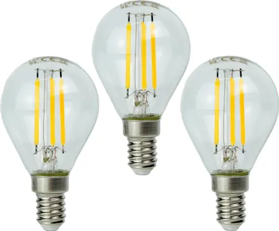 Produktbild von 3x LED Lampe Filament 12V DC AC E14 1W warmweiß