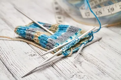 Alu-Doppelspitznadeln 3,25 mm, 20 cm, für Socken & Handschuhe
