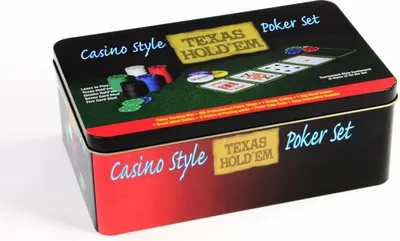 Obrázek produktu pro Pokerový set - žetony 200ks v plechové dóze