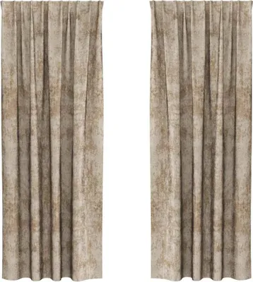 Obrázok produktu pre vidaXL Zamatové závesy so záclonami 2 ks Champagne 245 x 140 cm Zamat
