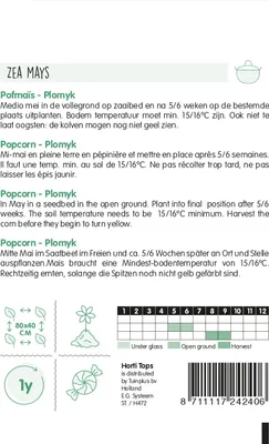 Produktbild von Popcornmais Plomyk | Maissamen von Hortitops