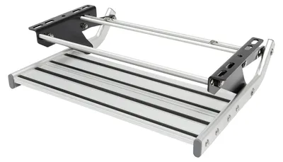 Image de Plateforme pour camping-car, extensible, capacité de charge de 150 kg, couleur argent
