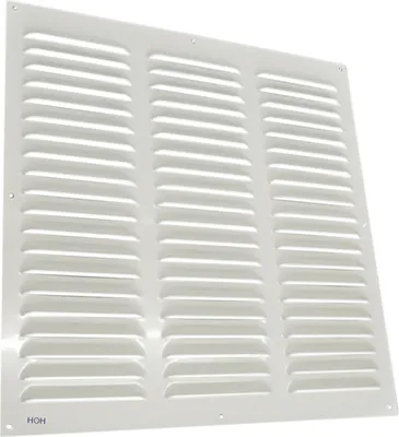 Produktbild von Lüftungsgitter LG-4040 W Zuluft Abluftgitter Alu Weiß 400 x 400mm