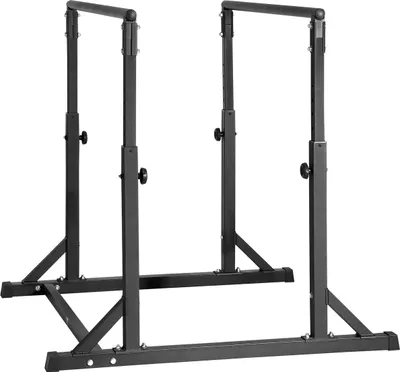 Obrázek produktu pro Dip Bar, nosnost 800 liber, odolný dipový stojan s nastavitelnou výškou, stabilizátor pro fitness cvičení Dip Bar Station, stojan na kliky Parallette, paralelní tyče pro silový trénink v domácí posilovně