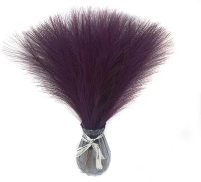 Image de Décoration en plumes de pampa artificielles, 30 pièces, violet foncé, 43-45 cm, polyester