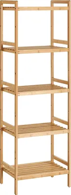 Produktbild von SONGMICS Badregal Bücherregal, mit 5 Ablagen, Badregal, 31,5 x 45 x 142 cm