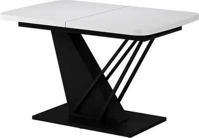 Immagine prodotto di tavolo da pranzo allungabile Vicco Fenaro Bianco/nero 120 x 80 cm estensibile, Model 58022