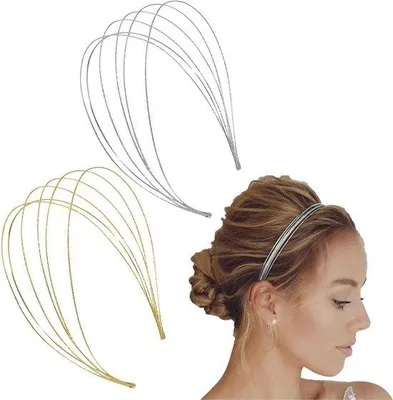 Produktbild von Famanu Haarbänder aus Metall - Elegante Accessoires in Gold und Silber