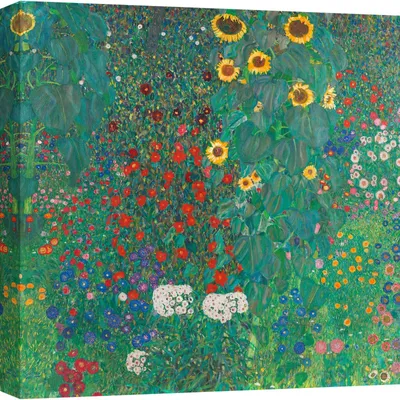 Image de Peintures sur toile Klimt - Jardin avec tournesols, 1907 - 40 x 40 cm