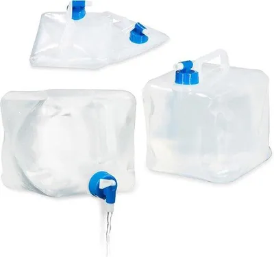 Obrázek produktu pro Sada 4 skládacích nádob na vodu bez BPA pro kempování